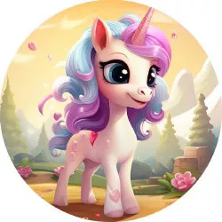 essbares Papier Einhorn 19,5 cm