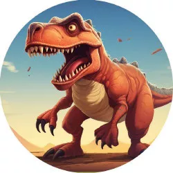 essbares Dinosaurierpapier 19,5 cm