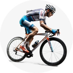 Essbares Papier Radfahrer 19,5 cm