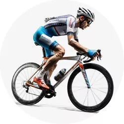 Essbares Papier Radfahrer 19,5 cm