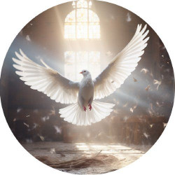 Essbares Papier Taube 19,5 cm