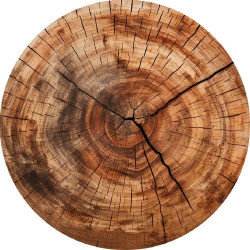 essbare Papier Jahresringe Bohlen 19,5 cm