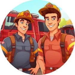 essbares Papier-Feuerwehrleinen 19,5 cm