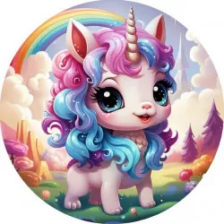 Essbares Papier Unicorn Baby