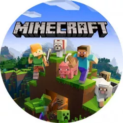 Essbares Papier Minecraft 19,5 cm
