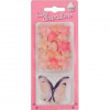 Verzierungen aus essbarem Papier: Schmetterlinge in Lachsrosa und Blumen, Mini-Lachsfarben (30 Stück)
