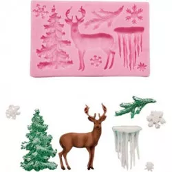 Cesil Silikonform Weihnachtliche Motive 2