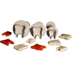 Cesi Plastic-Punkte mit Pistenzahn (3 Stück)