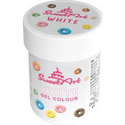 SweetArt dekorative Gel-Farbe White (30 g)