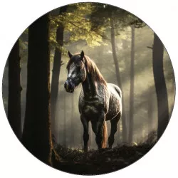 Essbares Papier weißes Pferd 19,5 cm