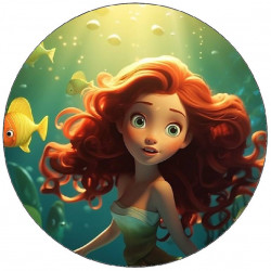 essbares Papier kleine Meerjungfrau steht 19,5 cm