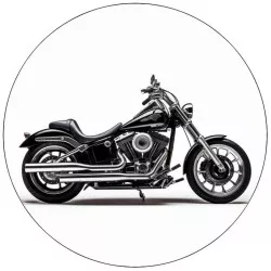 Essbares Papier Motorrad Harley 19,5 cm