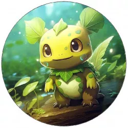 Essbares Papier Pokémon grüne Drache 19,5 cm