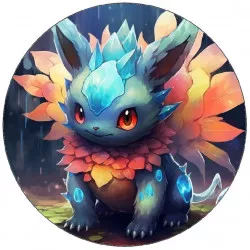 essbares Papier Pokémon blau Drache 19,5 cm