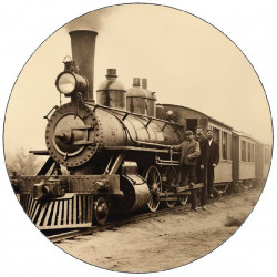 Essbares Papier alter Lokomotive 19,5 cm