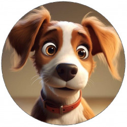 Essbares Papier Welpe 19,5 cm