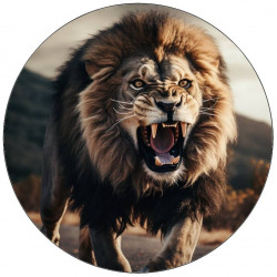 Essbares Papier wütender Löwe 19,5 cm