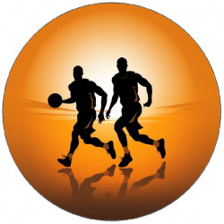 Essbares Papier für Basketballspieler 19,5 cm