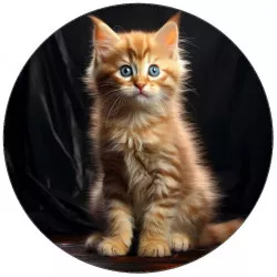 essbares Papier-Kätzchen mit blauen Augen 19,5 cm