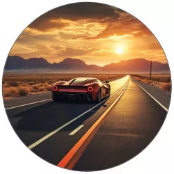 Essbares Papier Super car rot 19,5 cm