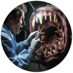 Essbares Papier größte Angst des Zahnarztes 19,5 cm