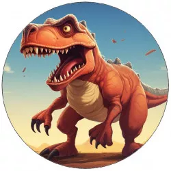 Essbares Tyrannosaurus-Rex-Papier 19,5 cm