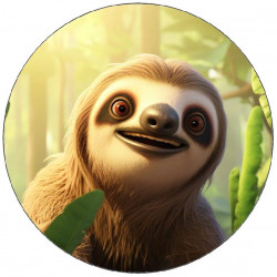 Essbares Papier Faultier 19,5 cm