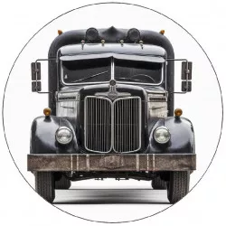 Essbares Papier Lkw Grau 19,5 cm