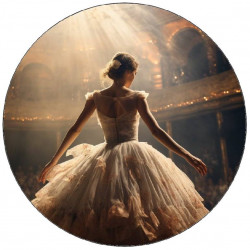 essbares Papier Ballerina auf der Bühne 19,5 cm