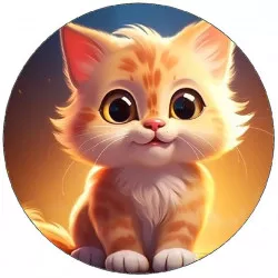 essbares Papier niedliches kleines Kätzchen 19,5 cm