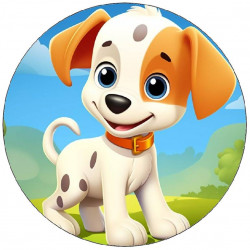 Essbares Papier Welpe 19,5 cm