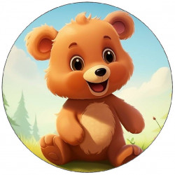 Essbares Papier süßer Bär 19,5 cm