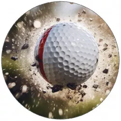 Essbares Golfball-Papier 19,5 cm