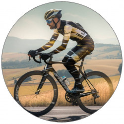 essbarer papiert cyclist auf dem rad 19,5 cm