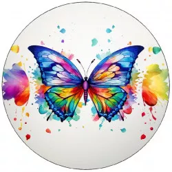 Essbares Papier Schmetterlinge 19,5 cm