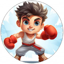 Essbares Papier, kleiner Boxer, 19,5 cm