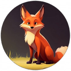 Essbares Papier kleines Fuchschen 19,5 cm