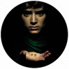 Essbares Pergament Der Herr der Ringe Frodo auf schwarzem Hintergrund 19,5 cm