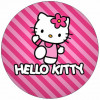 Essbares Hello Kitty-Papier in rosa Kleidung 19,5 cm