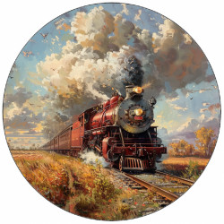 Essbares Papier Zug in dem Land 19,5 cm