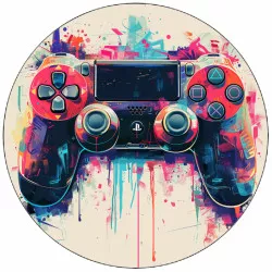 Essbares PlayStation-Controller-Papier – 01 19,5 cm