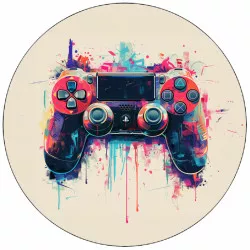 Essbares PlayStation-Controller-Papier – 02 19,5 cm