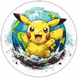 essbares Papier Pikachu 19,5 cm