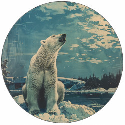 Essbares Papier Eisbär 19,5 cm