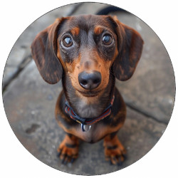 Essbares Papier Dackel 19,5 cm