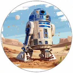 Essbares Papier Star Wars R2-D2 19,5 cm