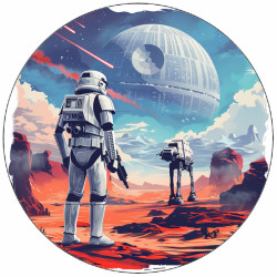 Essbares Papier Star Wars Kämpfer 19,5 cm