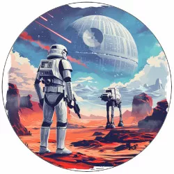 Essbares Papier Star Wars Kämpfer 19,5 cm