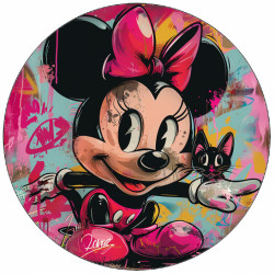 Essbares Papier Minnie und das Kätzchen 19,5 cm
