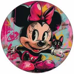 Essbares Papier Minnie und das Kätzchen 19,5 cm